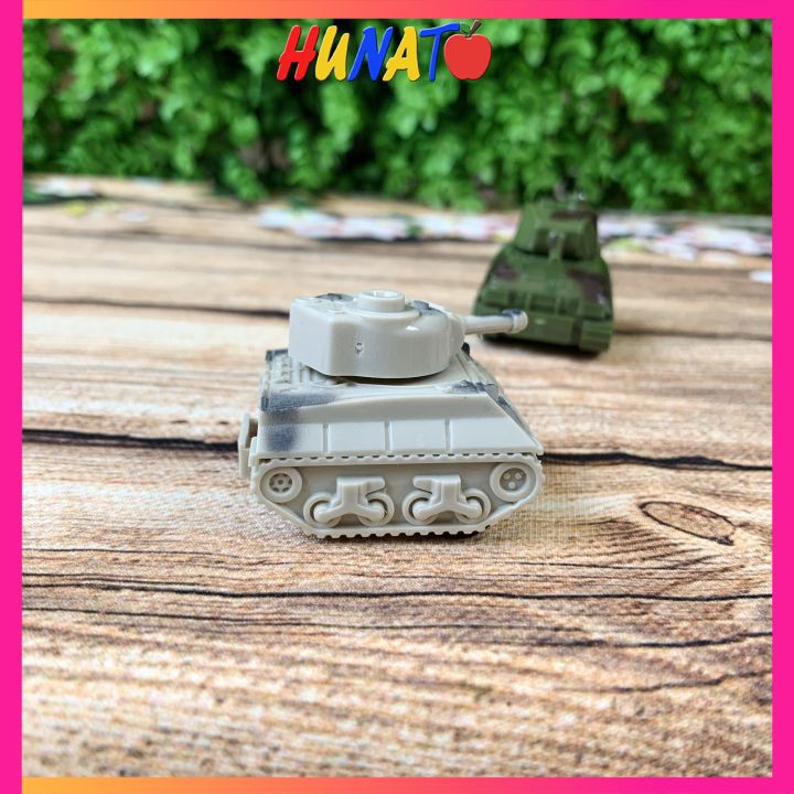 Xe tăng đồ chơi bánh đà mô hình mini cho bé HUNATO XT1