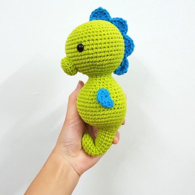 Thú bông bằng len - Cá ngựa lục lạc