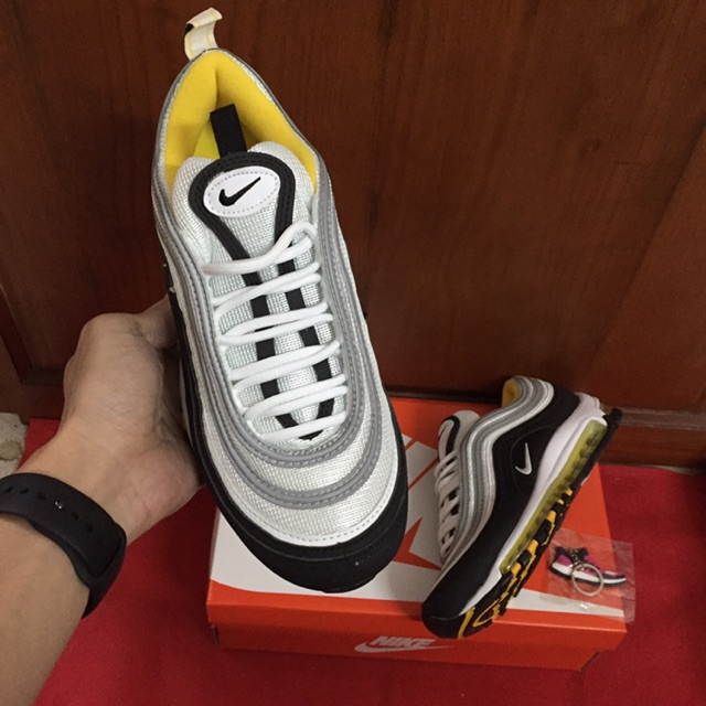 Giầy Air max 97 ( đen kẻ trắng)- phản quang- full box)