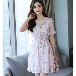 Đầm voan hoa mười giờ