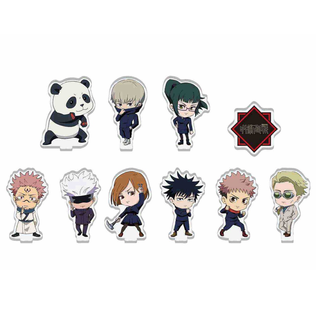 Standee mini JUJUTSU KAISEN Chú Thuật Hồi Chiến anime chibi mica trong acrylic mô hình trưng bày nhiều mẫu