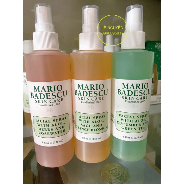 ( Bill mỹ  🇺🇸) xịt khoáng dưỡng ẩm mario badescu