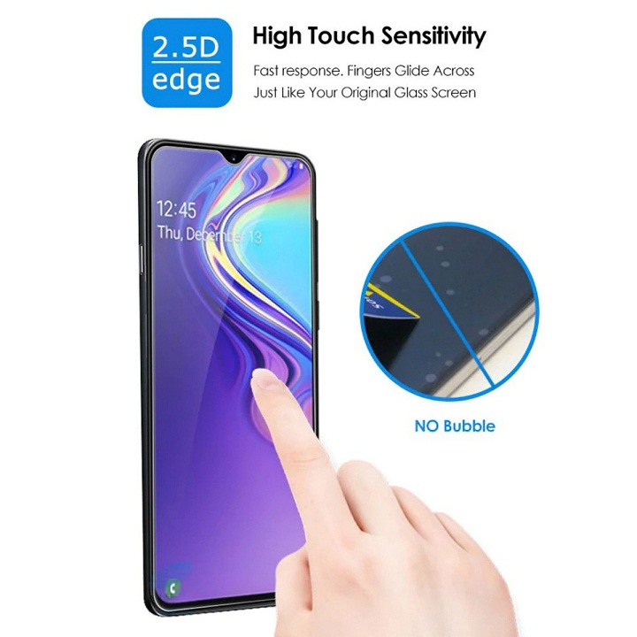 Miếng dán kính cường lực cho Samsung Galaxy A10 / A20 / A30 / A40 / A50 / A70 trong suốt siêu mỏng 0.3mm hiệu HBO