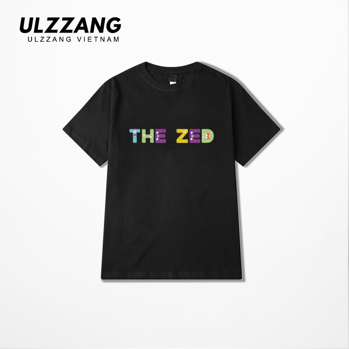 Áo thun tay lỡ ULZZANG cotton 4 chiều dáng unisex form rộng in hình the alien zed