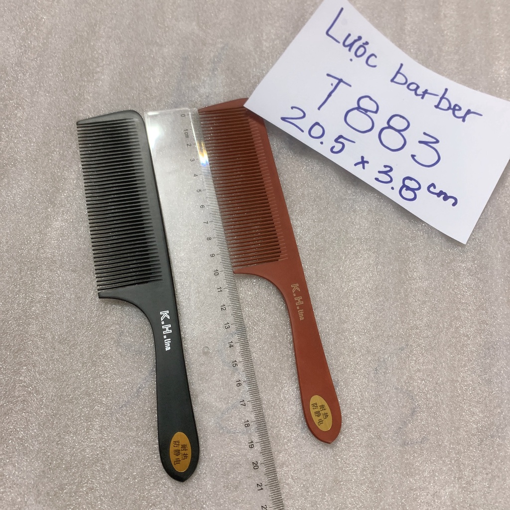 Lược Cắt Tóc Nam Chuyên Barber Bản To Vừa 3.8cm