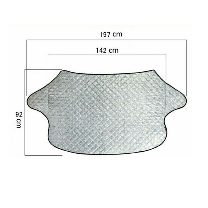 Tấm bạt che chắn nắng ngoài kính lái ô tô tráng phủ một lớp nhôm chống nóng cách nhiệt cho xe oto Phù hợp với mọi xe