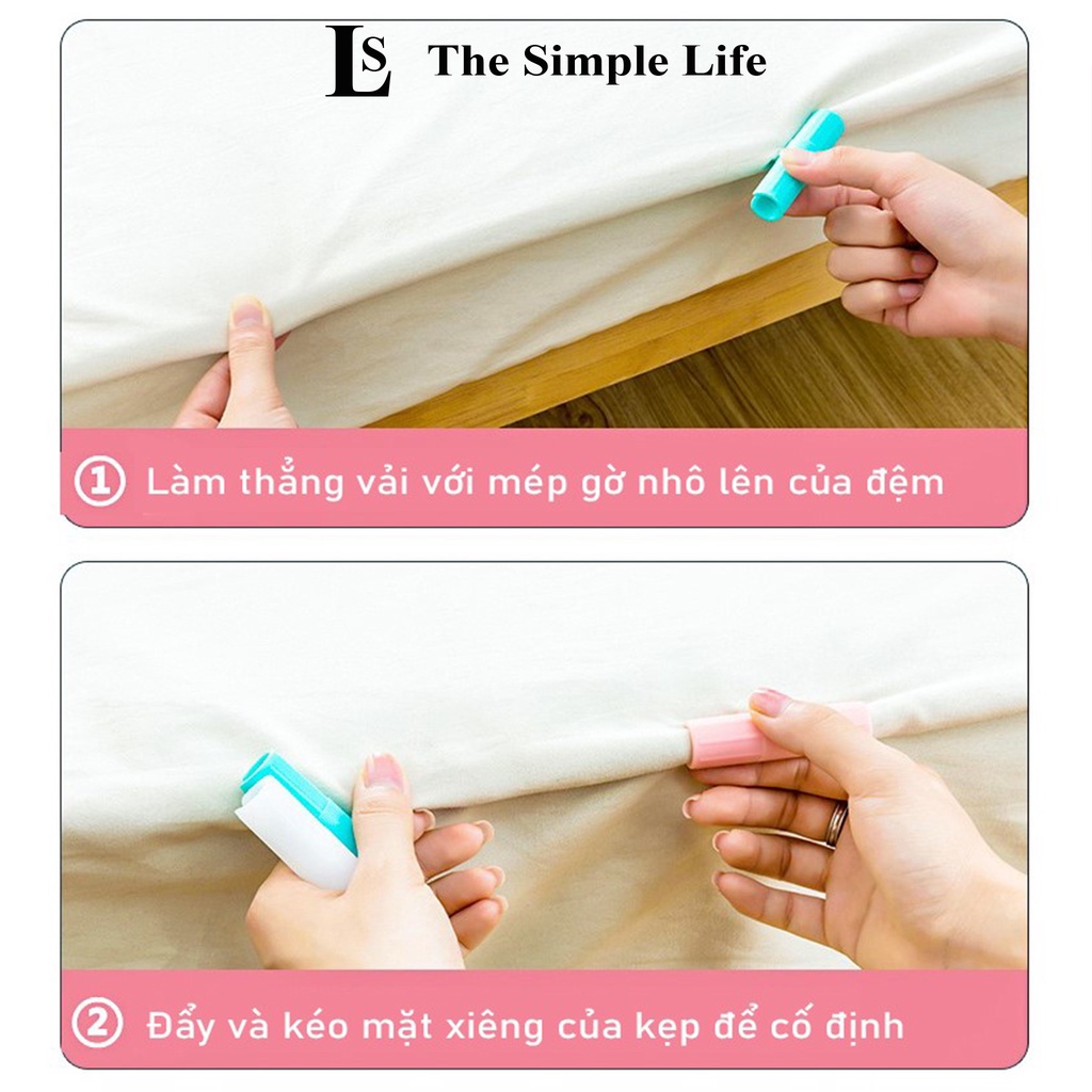 Kẹp cố định ga giường, kẹp giữ ga giường chống xê dịch, chống trượt cao cấp, bọc kín túi thực phẩm đa năng [CHÍNH HÃNG]