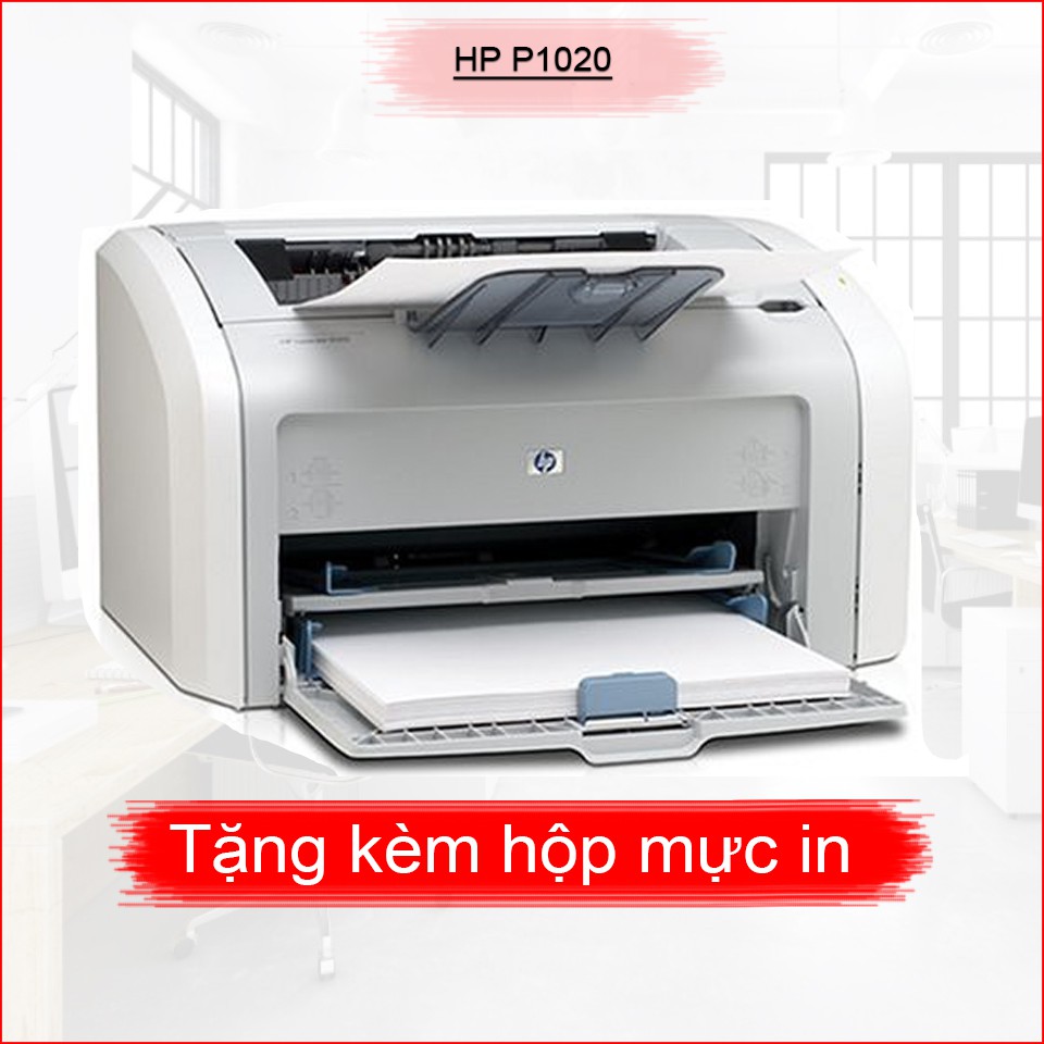 MÁY IN HP LASER 1020 CŨ + TẶNG KÈM HỘP MỰC + CÁP USB + DÂY NGUỒN