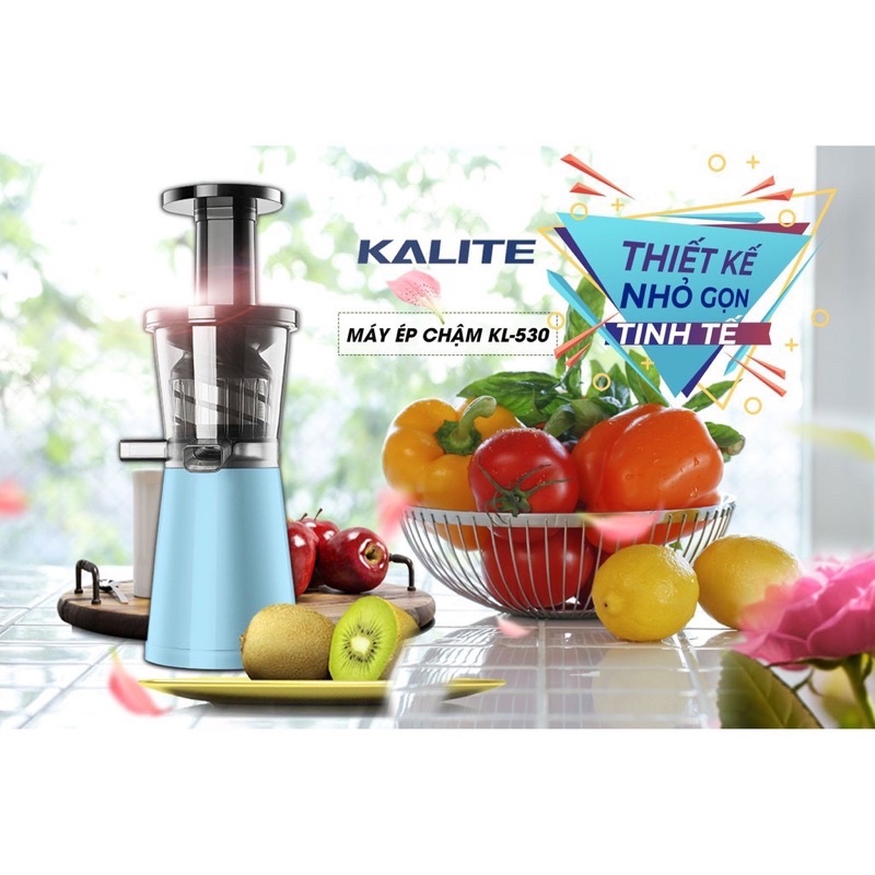 Máy ép chậm Mini Kalite KL-530( Tặng 3 bình nước cao cấp) - Hàng chính hãng