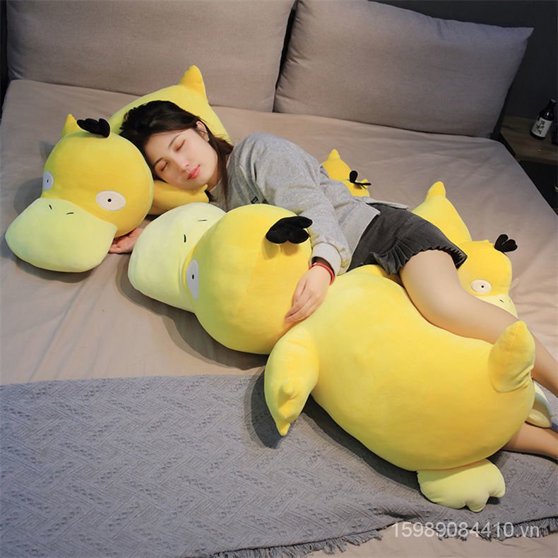 Toy New Spot Pokémon Cartoon Lying Psyduck Doll Pillow Cushion Plush Toy Children Gift Car Pendant