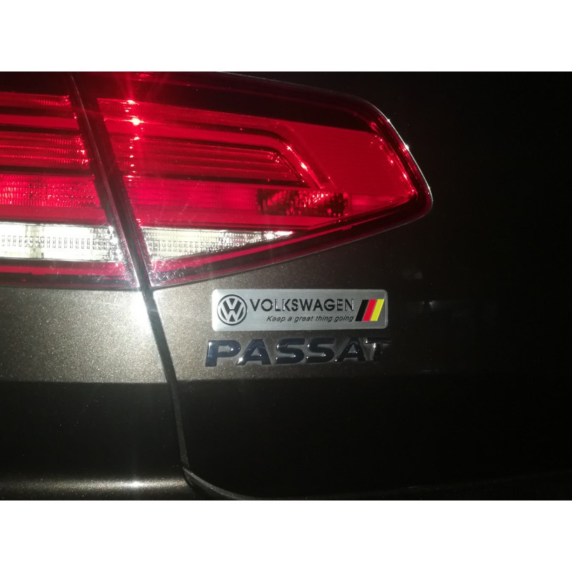 Miếng dán kim loại trang trí xe hơi Volkswagen V/W POLO Tiguan Passat B5 B6 B7 Golf MK6