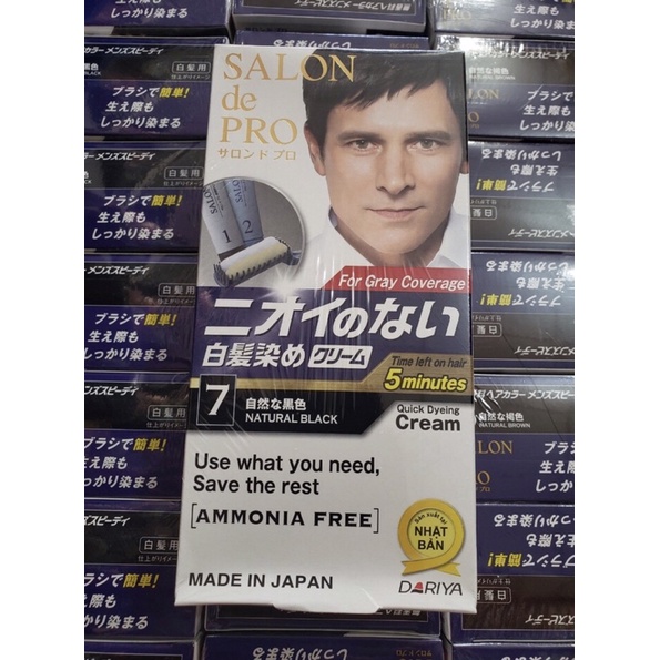 Thuốc Nhuộm Tóc Bạc Thảo Dược Không Mùi Dành Cho Nam SALON de PRO.