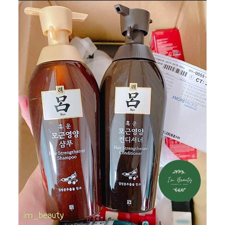 Dầu Gội/Xả Chiết Xuất Nhân Sâm Cao Cấp Ngăn Rụng Tóc #Ryo Korea