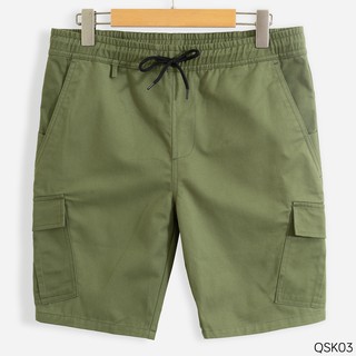 [Mã FAMALLT5 giảm 15% đơn 150K] Quần Short Nam Chất Liệu Kaki Túi Dán Lắp Trước Thương Hiệu Batino