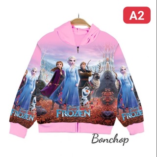 Áo khoác Elsa bé gái .