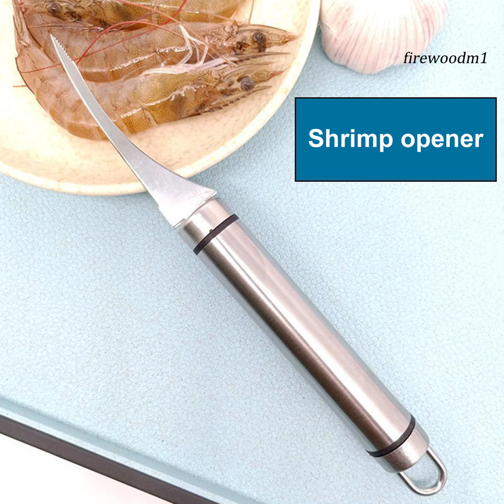 [FW]Prawn Peeler High Hardness Rust-resistant Stainless Steel Kitchen Shrimp Peeler for Home