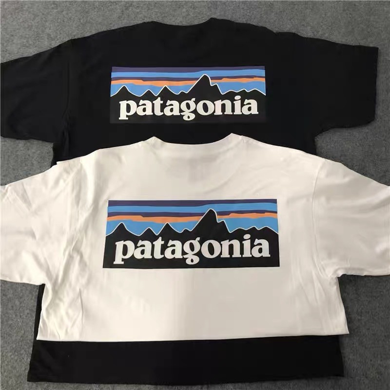 Áo phông patagonia đen trắng form fit siêu hot