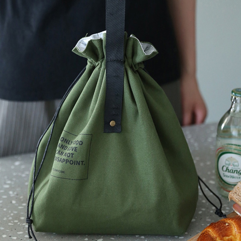 Túi Đựng Hộp Cơm Trưa Bằng Vải Bố Thân Thiện Với Môi Trường Không Độc Hại Edge