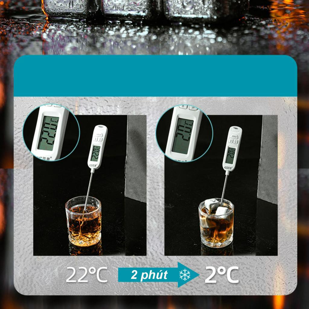Đá vĩnh cửu không tan 1 hộp 4/6/8/12 viên đá INOX304 lạnh vĩnh cửu dùng tiện lợi tặng Cây gấp đá XR