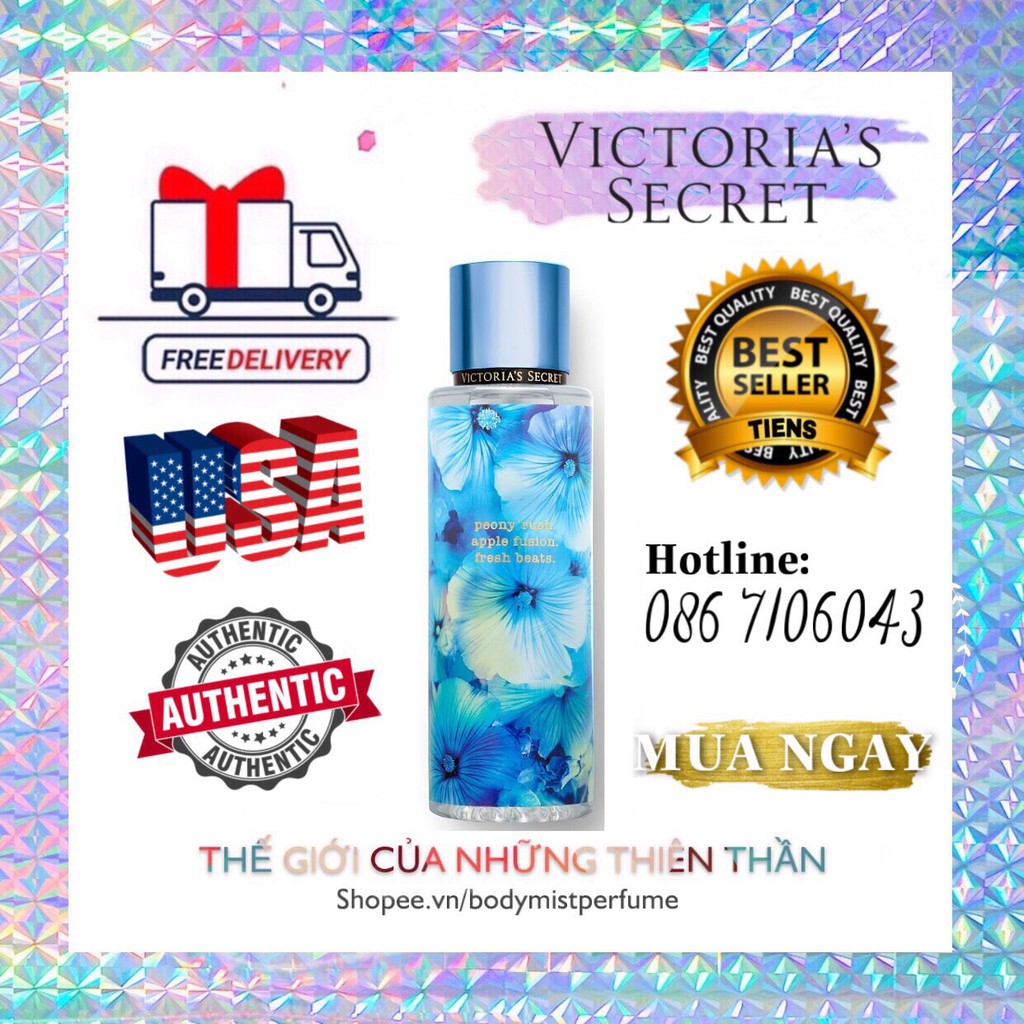 𝗕𝗢𝗗𝗬𝗠𝗜𝗦𝗧⚜️Mẫu thử xịt thơm Body Mist Victoria's Secret -  Petal Rave 250ml