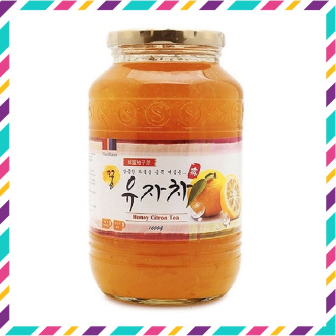 Mật Ong Chanh Honey Citron Tea Masilraon Hàn Quốc, Lọ 1000g, Giúp Ngừa Ho, Tăng Sức Đề Kháng