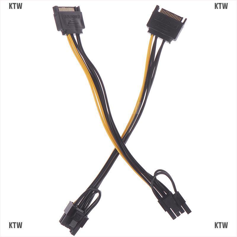 Dây Cáp Nguồn Pci-E 15Pin Sata Sang 8Pin (6 + 2) Dài 20Cm Thẻ | BigBuy360 - bigbuy360.vn