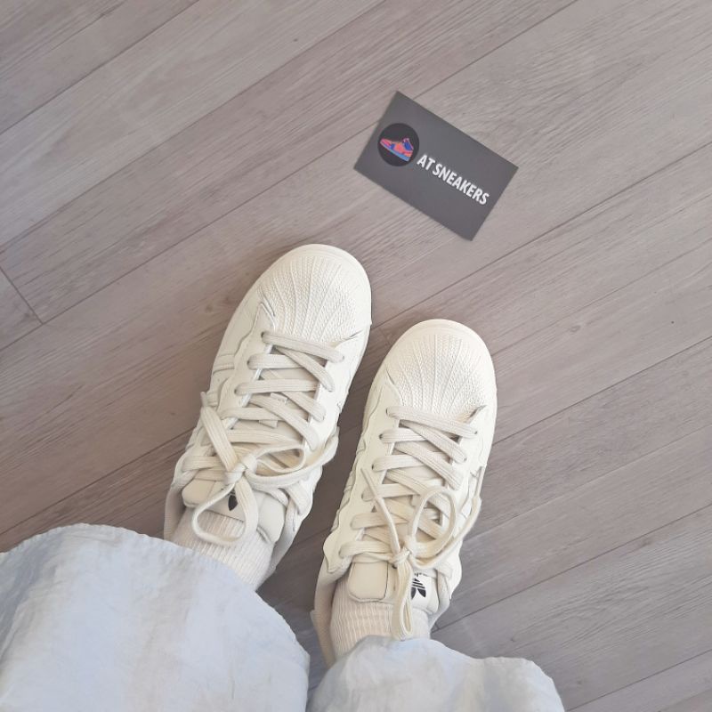 Giày Sneaker Superstar 2022 trắng sữa