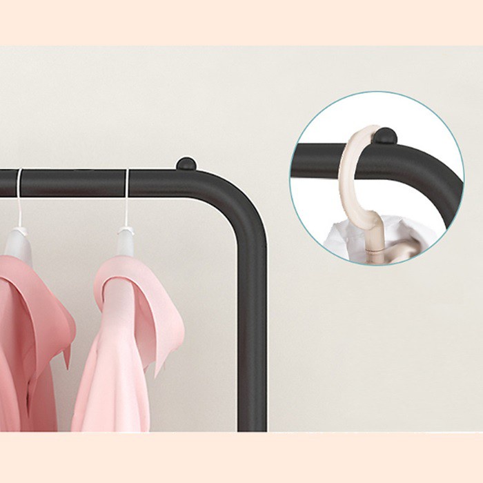 Kệ treo quần áo, giá treo mẫu mới có kèm 8 móc bên hông 150x110cm