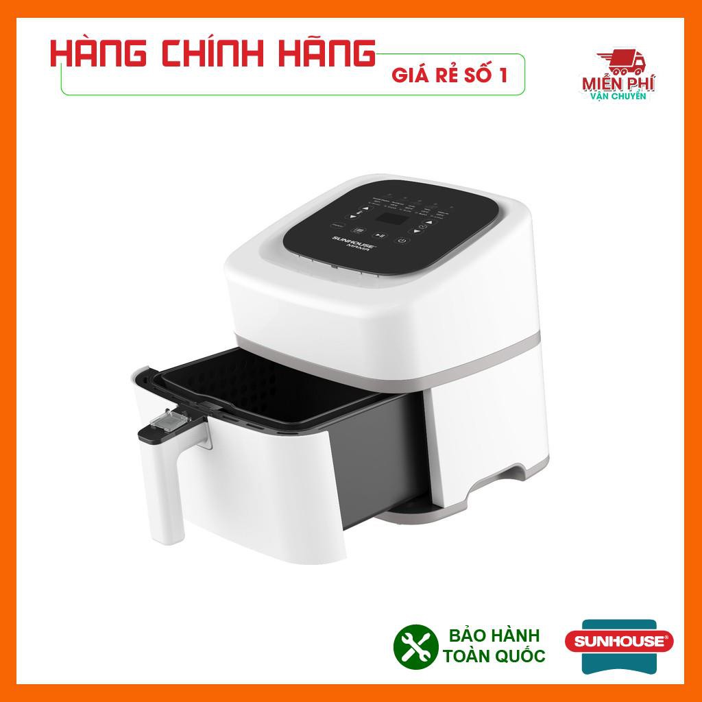 Nồi chiên không dầu 4,5L Sunhouse SHD4086W, nồi chiên không dầu Sunhouse Mama công nghệ Rapid Air.