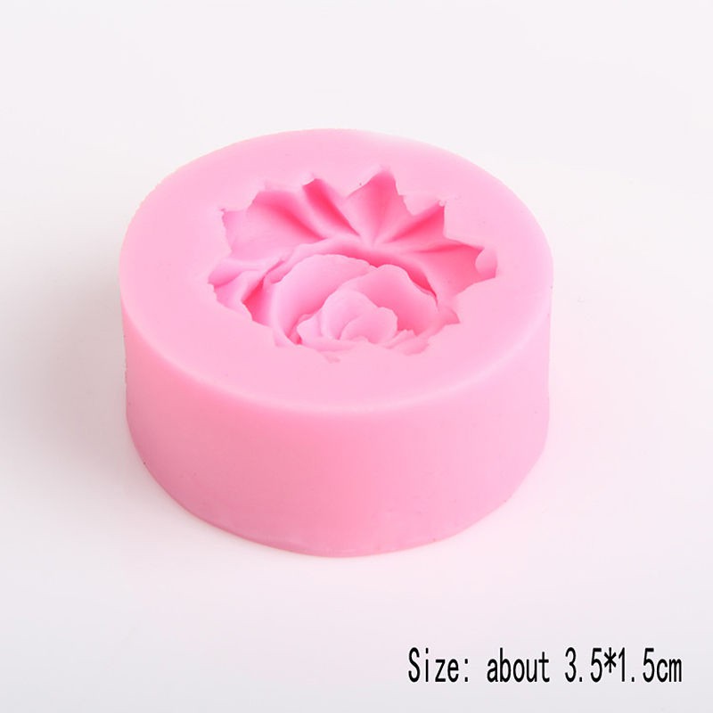Khuôn Silicone Tạo Hình Hoa Hồng 3D Trang Trí Bánh DIY