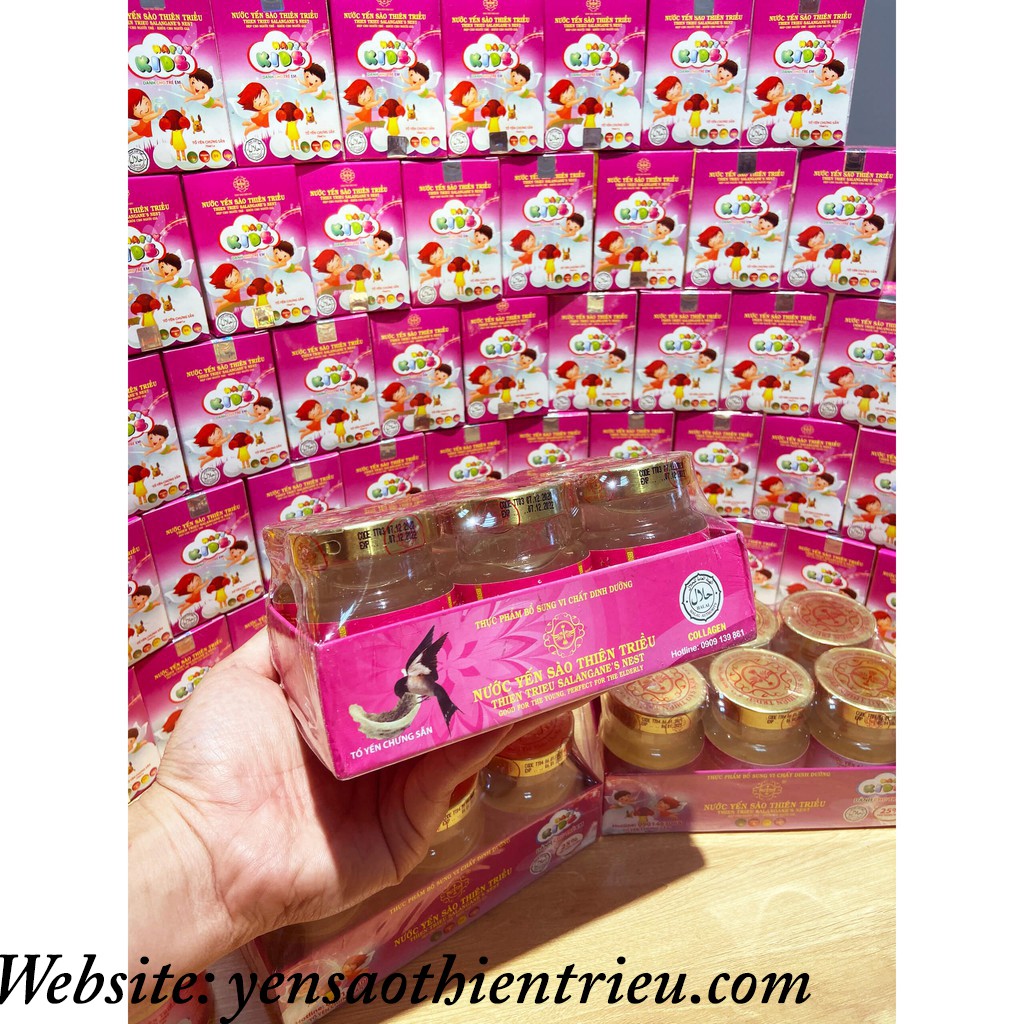 [FREESHIP]Nước Yến Sào Thiên Triều cao cấp 25% yến tươi ❤️️ (loại Kids 6 hũ ) 70ml /hũ❤️️ | BigBuy360 - bigbuy360.vn