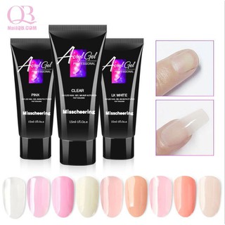 Gel gôm đắp móng gel (poly gel) Misscheering tuýp nhỏ 15ml