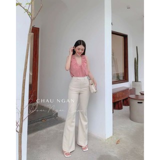set cao cấp quần ống loe siêu tôn dáng