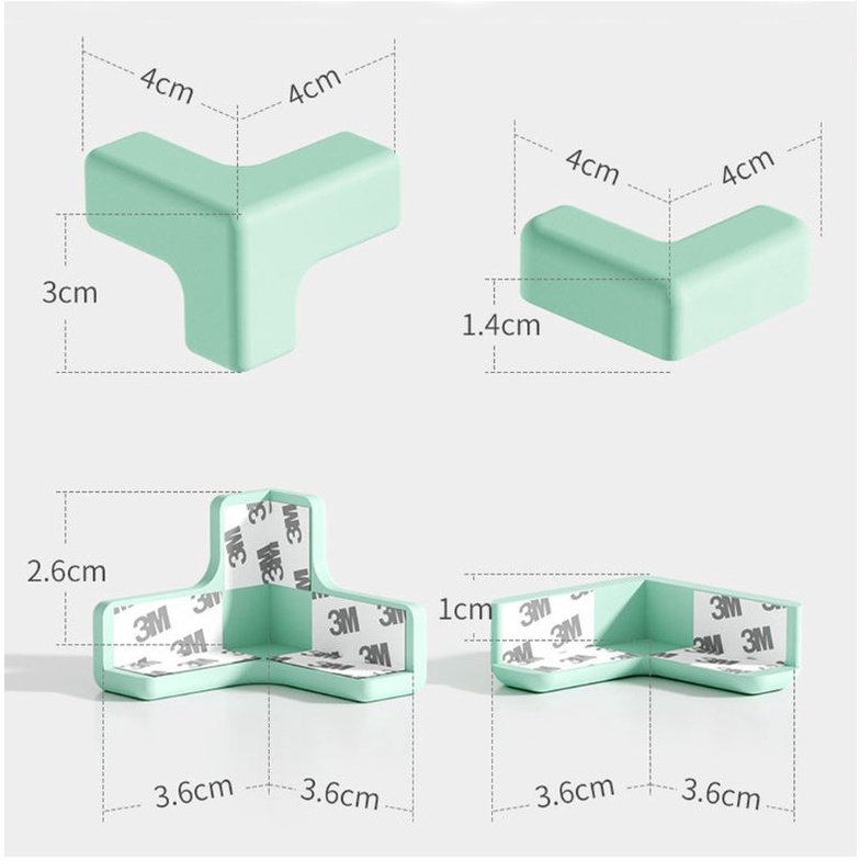 Miếng bọc góc bàn silicon giữ an toàn cho bé