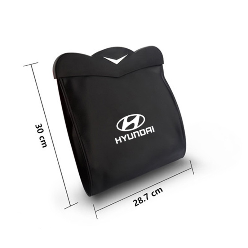 Túi Đựng Đồ Dùng Bằng Da Gắn Ghế Ngồi Xe Hơi Cho Hyundai I10 Getz Grand Starex Accent Elantra Atos Sonata Santa Fe Trajet Tucson I40 Ioniq Atoz Veloster