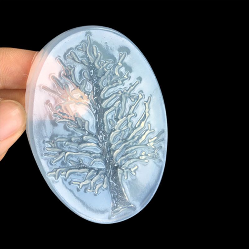 Khuôn silicone làm mặt Vòng cổ hình chim cú và cây<br>