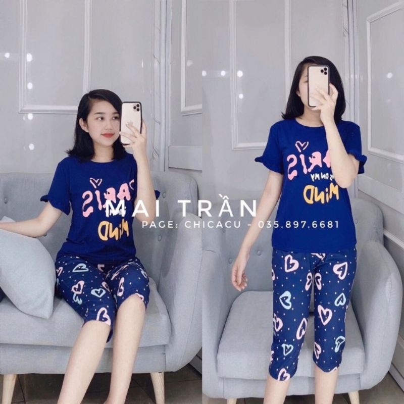 bộ đồ mặc nhà cotton co dãn | BigBuy360 - bigbuy360.vn