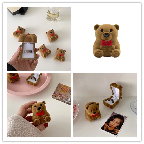 Hộp Đựng Trang Sức Hình Chú Gấu Mini Dễ Thương