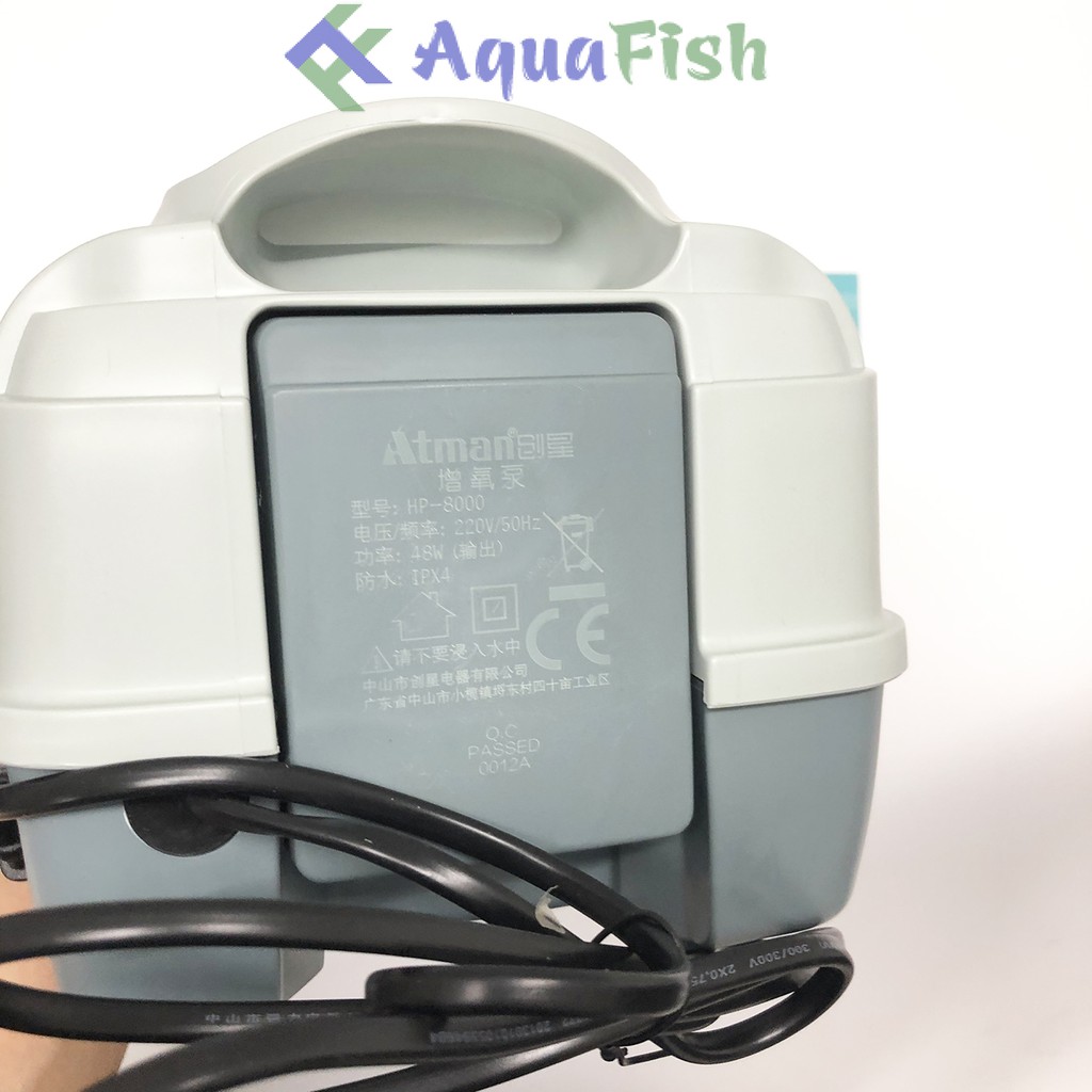 Máy Sục Khí Bể Cá Atman HP 8000 (máy sục khí oxy chuyên dụng cho hồ cá koi)