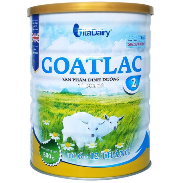 Sữa Dê Goatlac Số 2 Dành Cho Trẻ Từ 6-12 Tháng Tuổi 800g