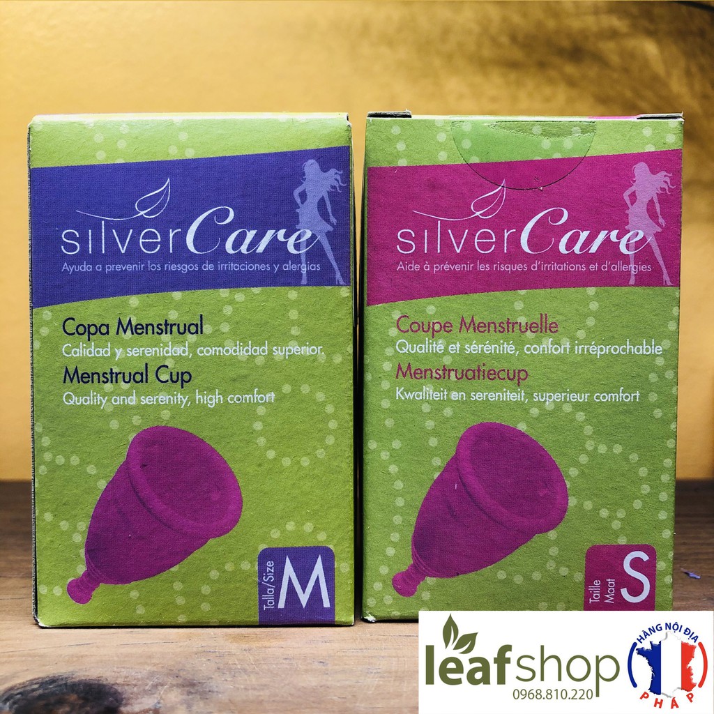 Cốc nguyệt san Silvercare size S, M