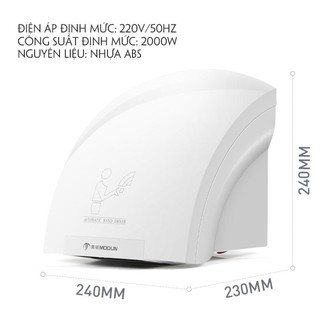 MÁY SẤY TAY TỰ ĐỘNG CẢM ỨNG THÔNG MINH MODUN