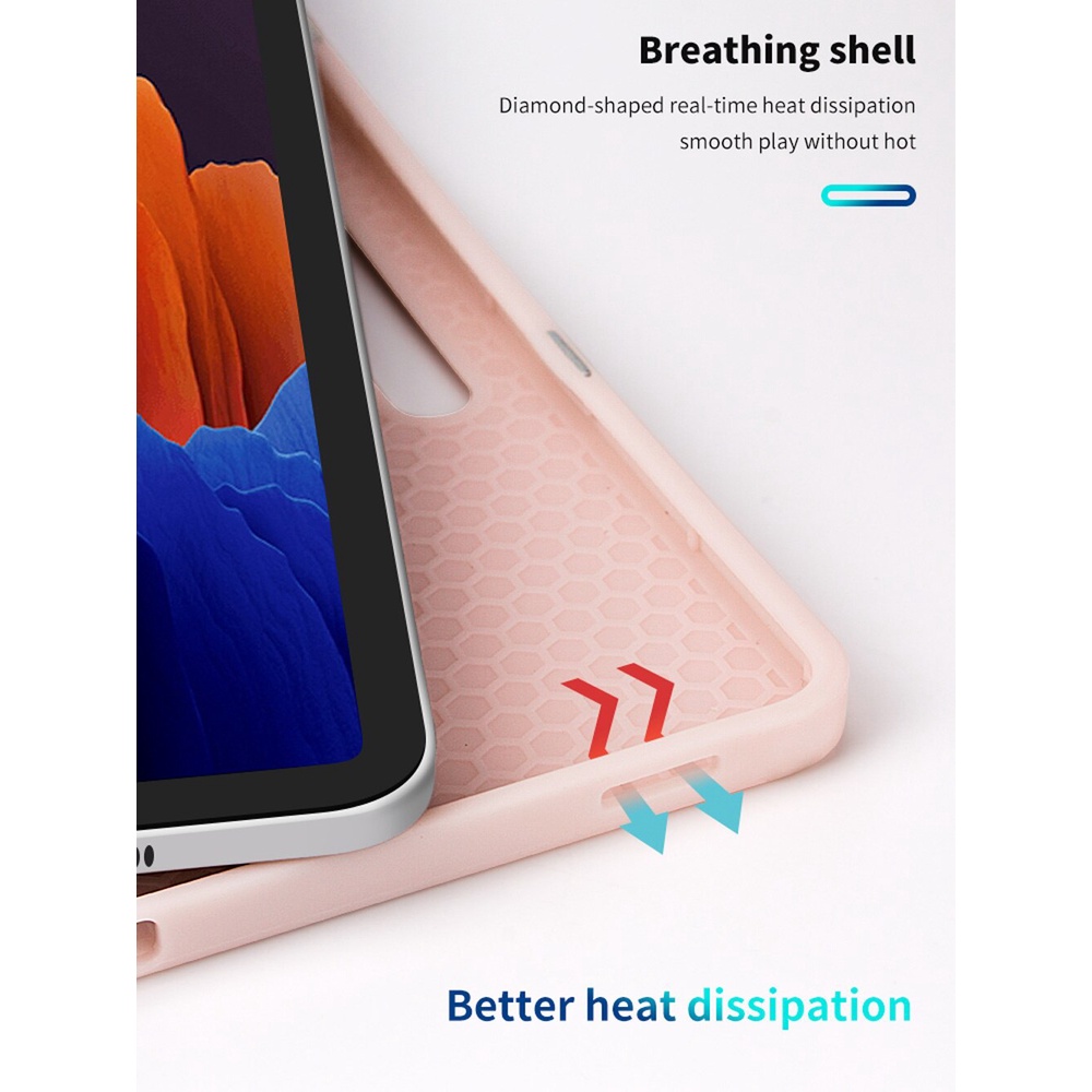 Bao da máy tính bảng nắp gập bảo vệ cho Samsung Galaxy Tab S7 Plus Sm-T870 T875 Sm-T970 T975 11 / 12.4 Inch