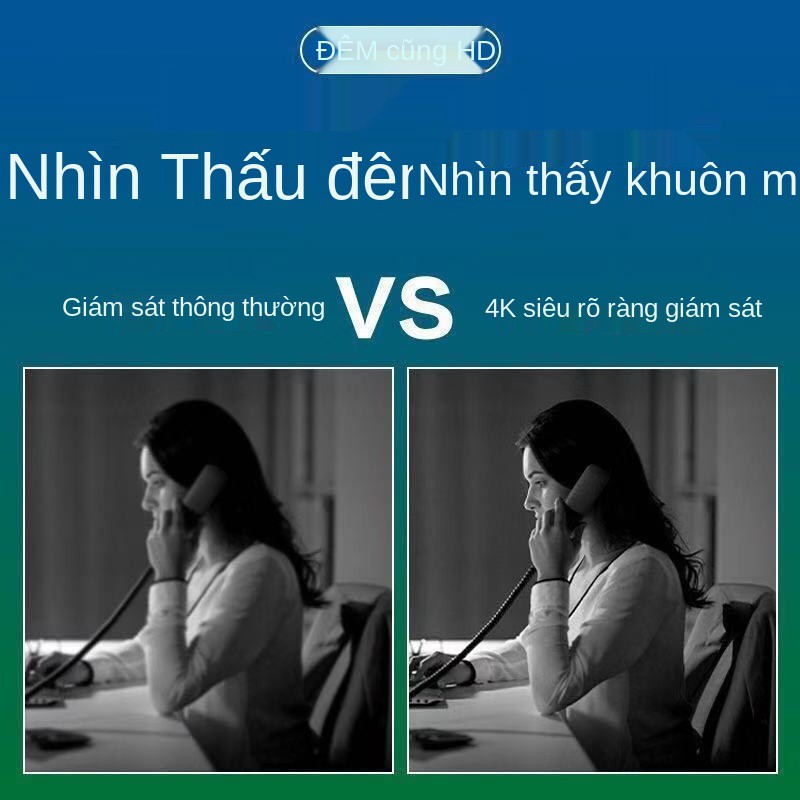 ✜♗Đồng hồ báo thức nhỏ camera giám sát nhà không dây kết nối từ xa điện thoại di động wiFi camera quan sát ban đêm trong