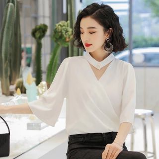 ÁO ĐẮP CHÉO CỔ DÂY TRÒN