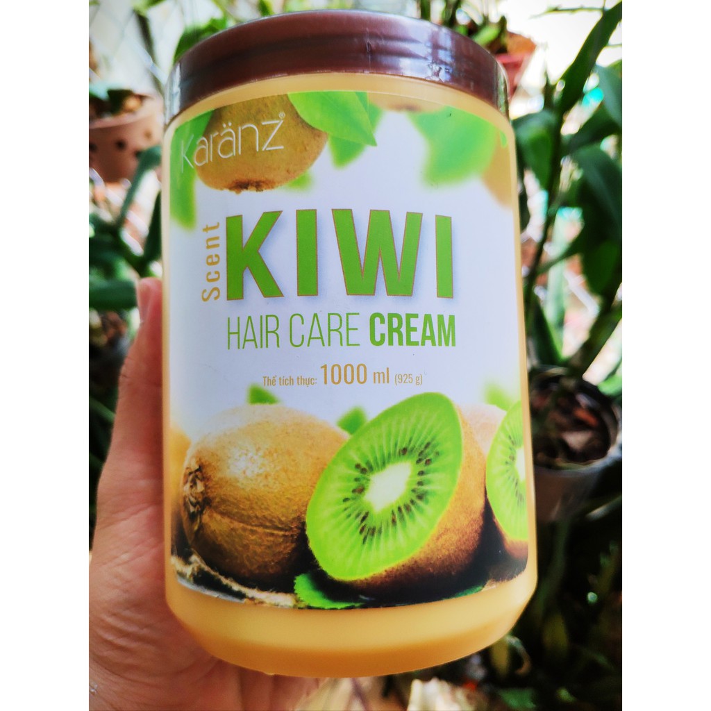 Hấp dầu Karanz Kiwi 1000ml dưỡng tóc mềm mượt, hết khô xơ