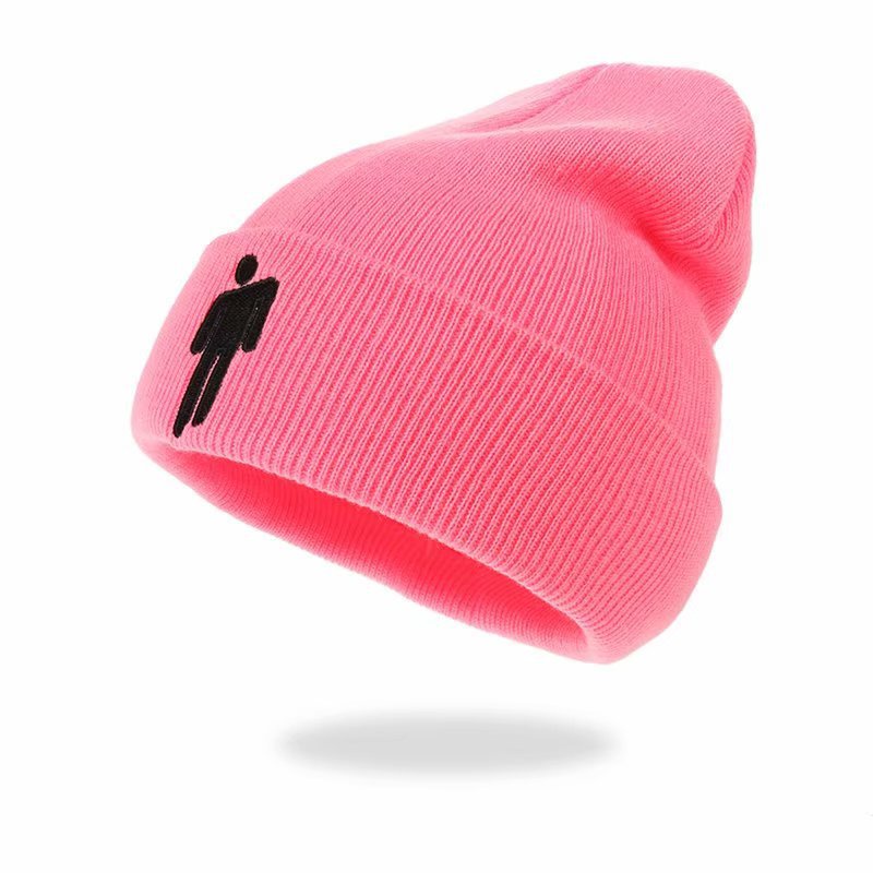 Mũ dệt kim LINJW vải cotton thêu họa tiết hoạt hình thời trang unisex 2021