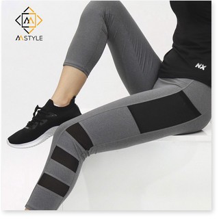 Quần tập gym Yoga nữ Có Túi Để Điện Thoại màu xám - YS118