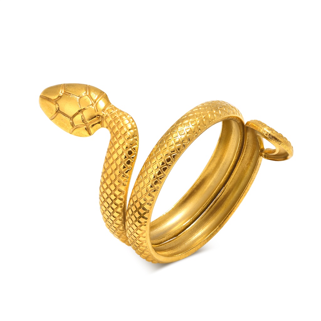 Vnox Nhẫn Hở Nhiều Kiểu Dáng Tùy Chỉnh Tông Vàng Trang Sức Tiệc Tùng Rock Dành Cho Nữ