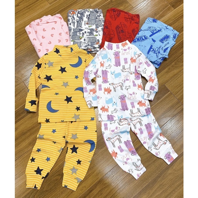 Bộ cổ lọ Bé trai, bé gái cotton borip (8-18kg)